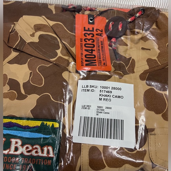 NWT Limited Edition L.L.Bean x Todd Snyder Packable Anorak Camo - Picture 11 of 11